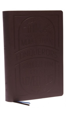 KJV Large Print Bible w/ 53,000 Cross References, Brown Genuine Cowhide Leather, Red Letter, Comfort Print: Holy Bible, King James Version (Verse Art Cover Collection) : Holy Bible, King James Version