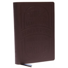 KJV Large Print Bible w/ 53,000 Cross References, Brown Genuine Cowhide Leather with Thumb Index Red Letter, Comfort Print: Holy Bible, King James Version (Verse Art Cover Collection) : Holy Bible, Ki