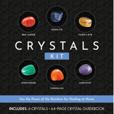 Crystals Kit : Use the Power of the Rainbow for Healing at Home - Includes: 6 Crystals, 64-page Crystal Guidebook