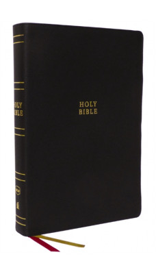 NKJV Holy Bible, Super Giant Print Reference Bible, Black Genuine Leather, 43,000 Cross References, Red Letter, Comfort Print: New King James Version