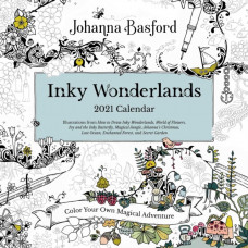 Johanna Basford 2021 Coloring Wall Calendar : Inky Wonderlands