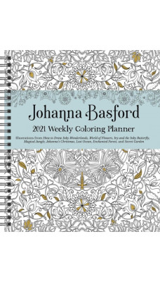 Johanna Basford 2021 Weekly Coloring Planner Calendar